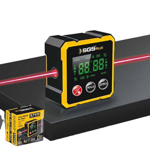 SGS LAZER DİJİTAL AÇI ÖLÇER MIKNATISLI